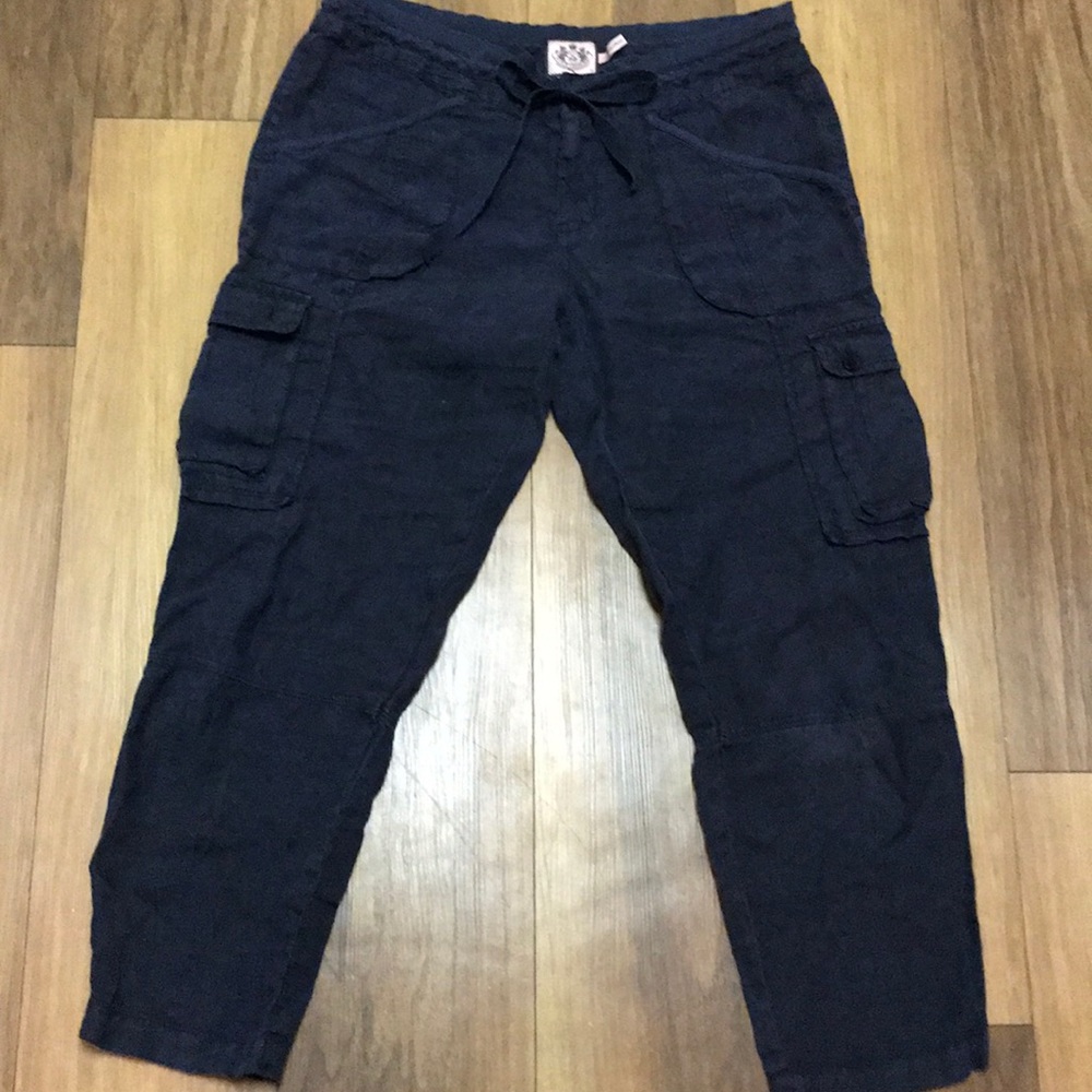 Juicy Couture Cargo Linen Pants